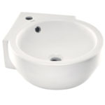 ALCOVE CORNER BASINS IN WHITE COLOUR