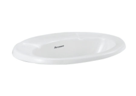 AQUARIUS OVER COUNTERTOP BASINS IN WHITE COLOUR