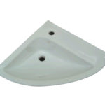 CARDIFF CORNER BASINS IN WHITE COLOUR