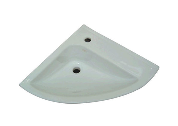 CARDIFF CORNER BASINS IN WHITE COLOUR