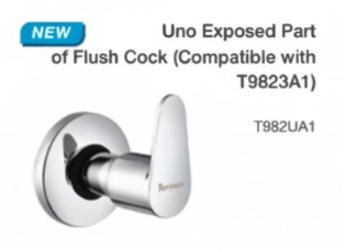 uno exposed part of flush cock (compatible with t9823a1)