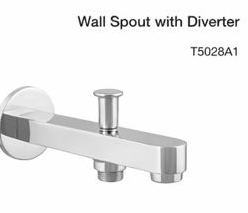 wall spout with diverter