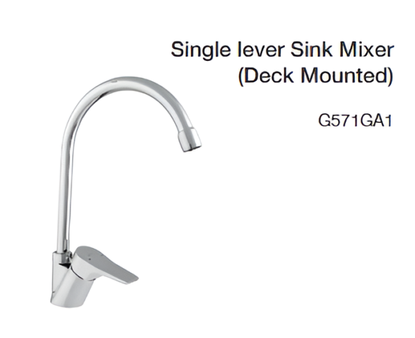 single lever sink mixer (deck mounted)