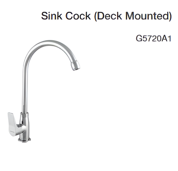 sink cock (deck mounted)