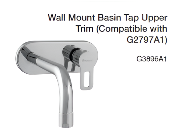 wall mount basin tap upper trim (compatible with g2797a1)