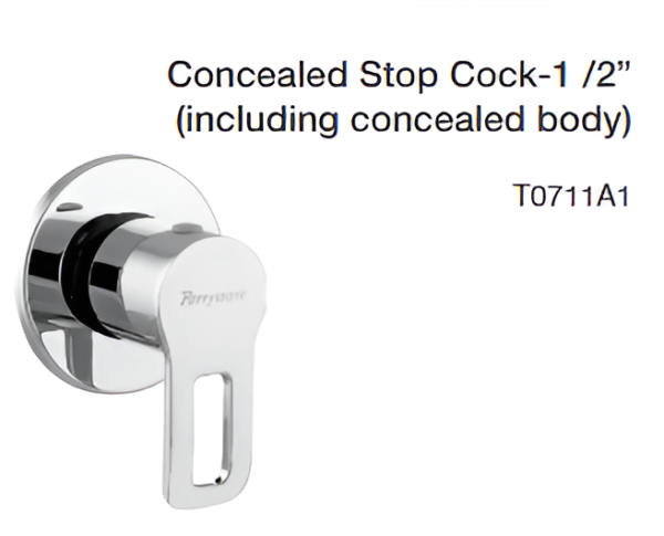 concealed stop cock 1 /2” (including concealed body)