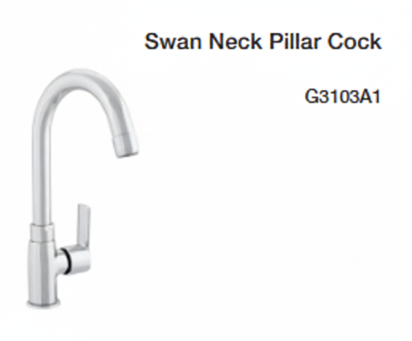 swan neck pillar cock