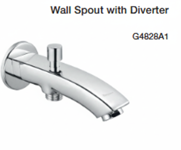 wall spout with diverter