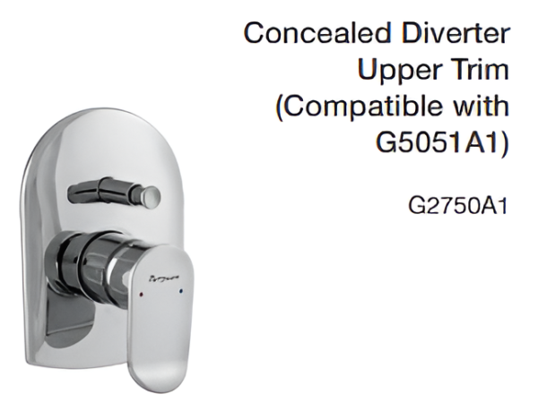 concealed diverter upper trim (compatible with g5051a1)