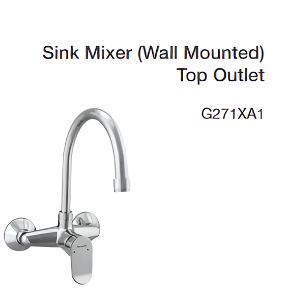 sink mixer (wall mounted) top outlet