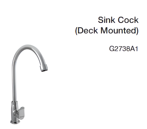 sink cock (deck mounted)