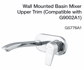 wall mounted basin mixer upper trim (compatible with g9002a1)
