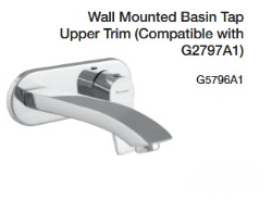 wall mounted basin tap upper trim (compatible with g2797a1)