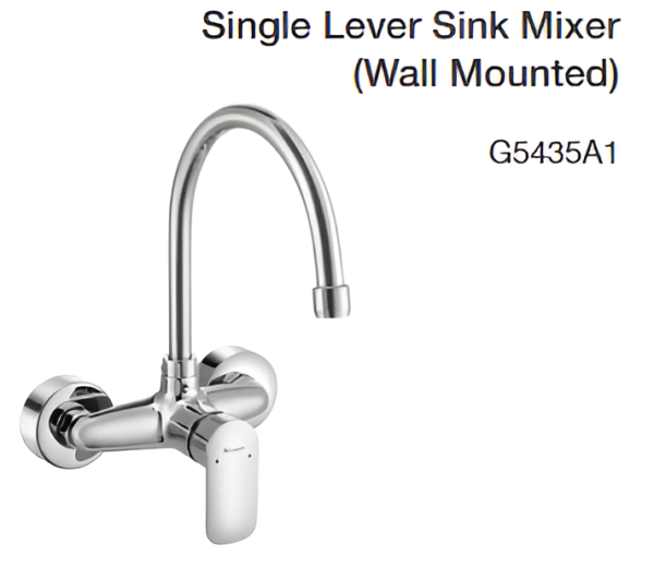 single lever sink mixer (wall mounted)