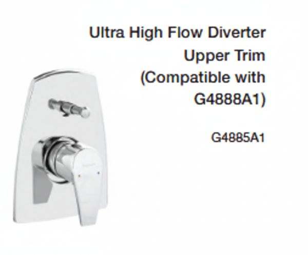 ultra high flow diverter upper trim(compatible with g4888a1)