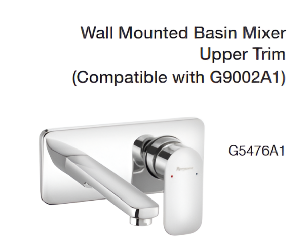 wall mounted basin mixer upper trim (compatible with g9002a1)
