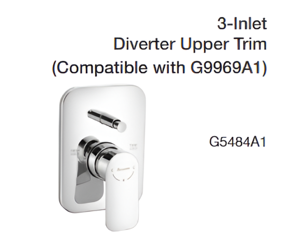 3 inlet diverter upper trim (compatible with g9969a1)