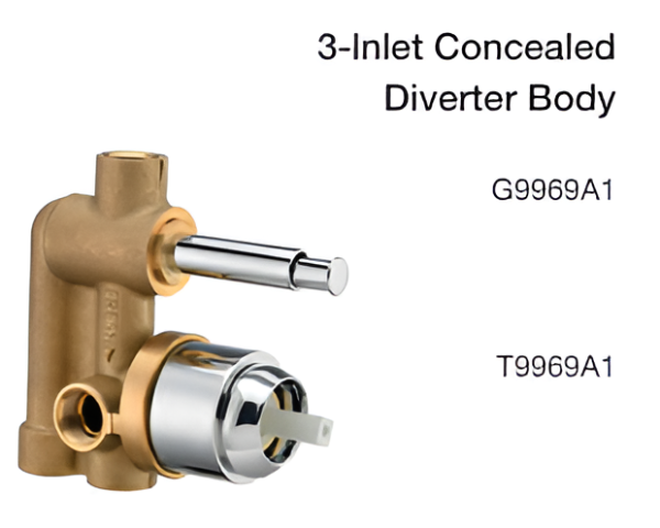 3 lnlet concealed diverter body3 lnlet concealed diverter body