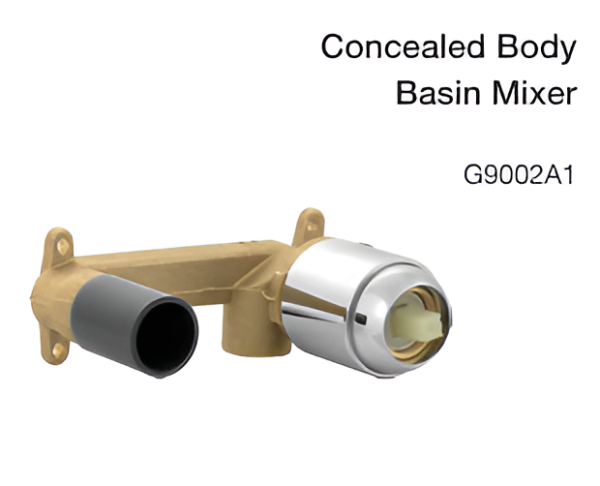 concealed body basin mixer