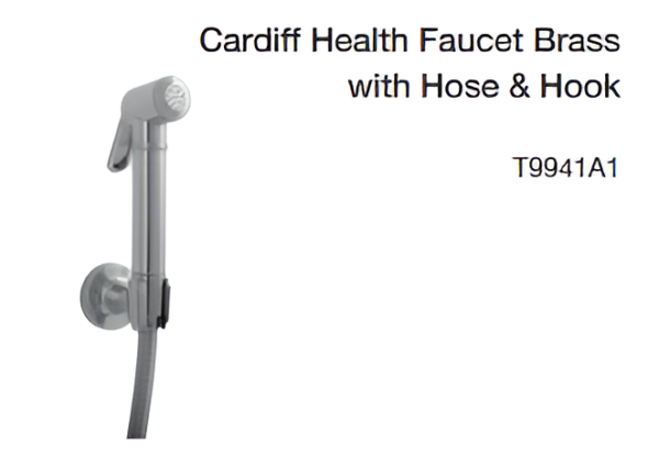 cardiff health faucet brass with hose & hook