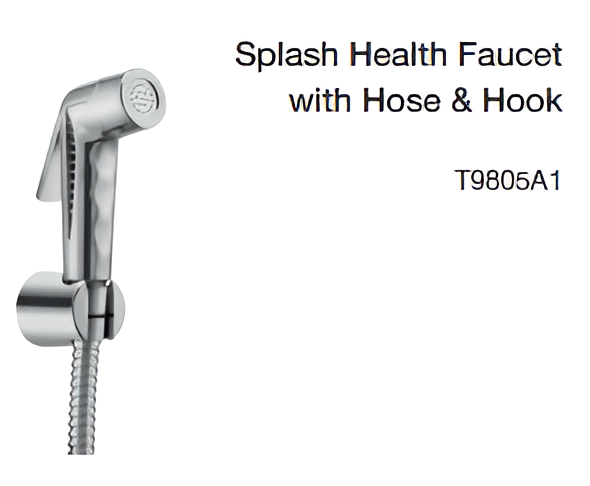 splash health faucet with hose & hook