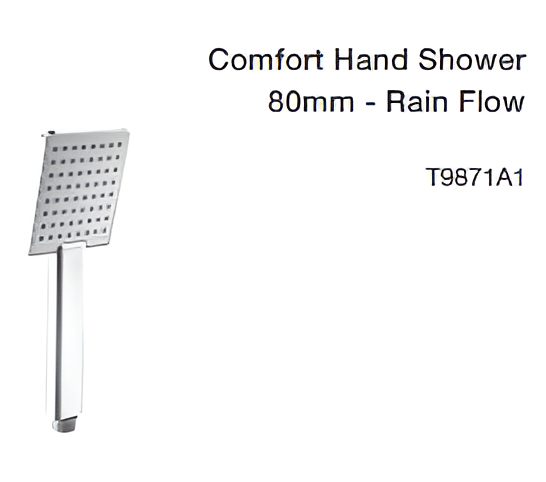 comfort hand shower 80mm rain flow