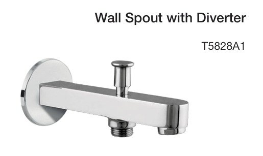 wall spout with diverter
