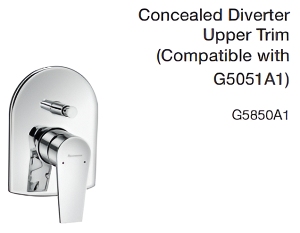 concealed diverter upper trim (compatible with g5051a1)