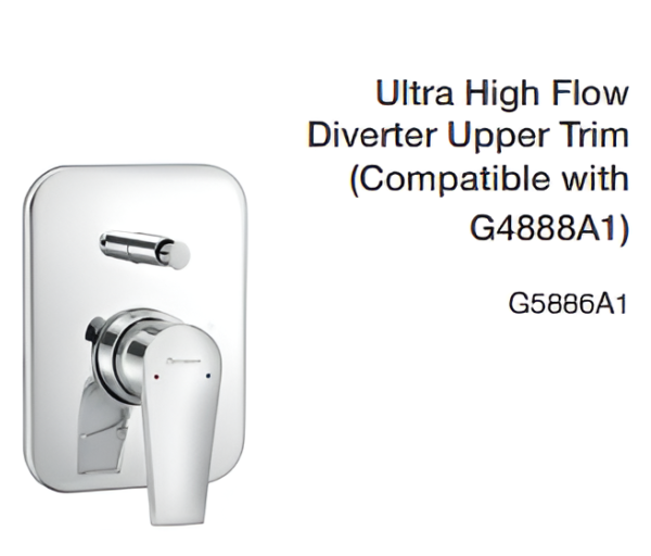 ultra high flow diverter upper trim (compatible with g4888a1)