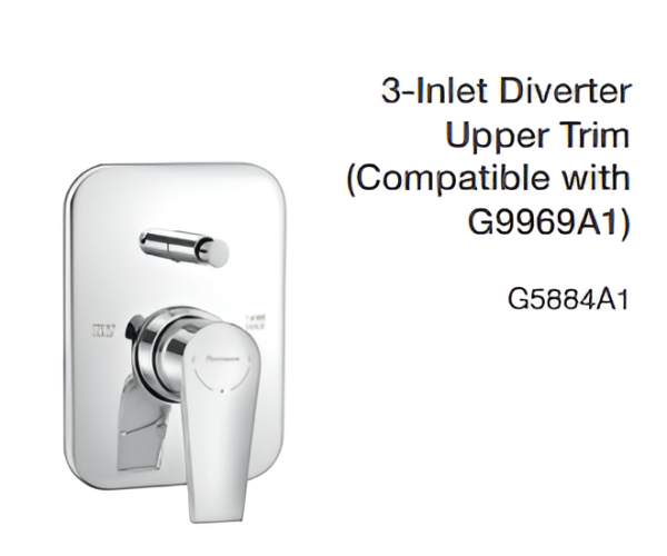 3 inlet diverter upper trim (compatible with g9969a1)