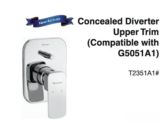 concealed diverter upper trim