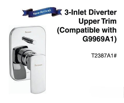 3 inlet diverter upper trim