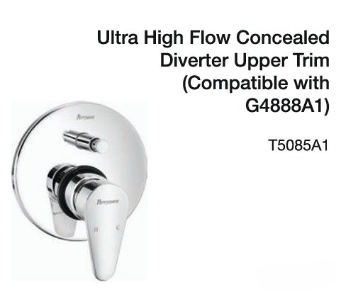 3 inlet diverter upper trim (compatible with g9969a1)