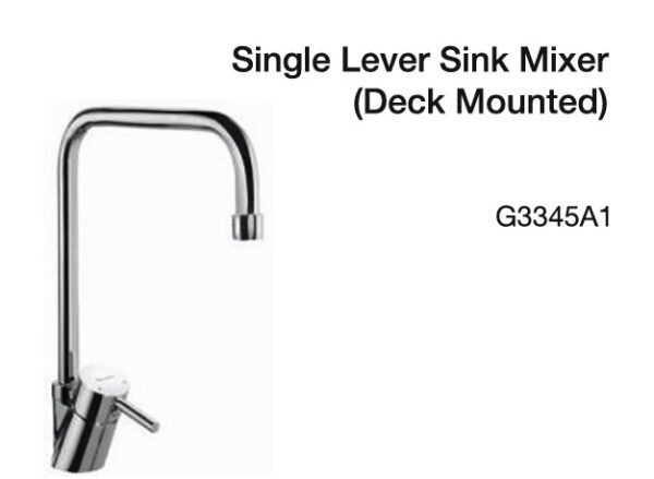 single lever sink mixer (deck mounted)