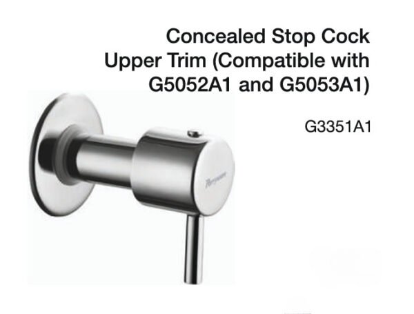 concealed stop cock upper trim (compatible with g5052a1 & g5053a1)